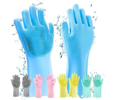 Silicone washing full finger gloves Alsarrat.Shop