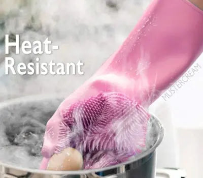 Silicone washing full finger gloves Alsarrat.Shop